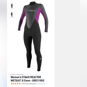 Womens size 8 O’Neill full wet suit